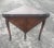 Chocolate 19th Century Rare English Walnut and Burl Handkerchief Card Table Tea Table For Sale - Image 8 of 8