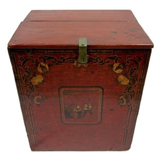 19th Century Mongolian Grain Chest For Sale