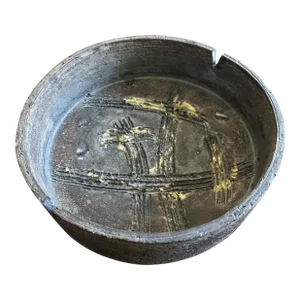 Signed Marcello Fantoni for Raymor Mid Century Italian Brutalist Ashtray