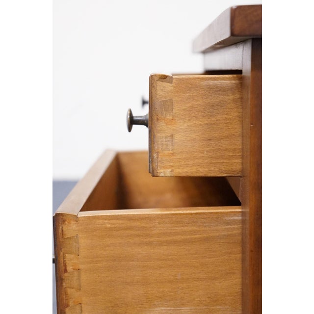 Brown Stickley Furniture Solid Cherry Traditional Sheraton Style 19" Two Drawer Nightstand For Sale - Image 8 of 12