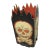 Vintage Halloween Skull and Crossbones Lantern For Sale