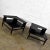 Wood MCM Corner Step Tables a Pair Black With Brass Sabots From Coronado Group by Luther Draper for Founders Furniture For Sale - Image 7 of 13