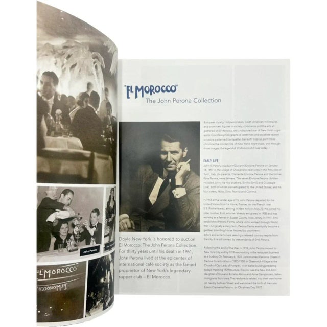 El Morocco: The John Perona Collection Catalogue Booklet Doyle Auction Nyc For Sale - Image 9 of 13