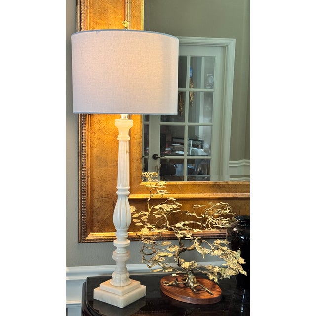 Neoclassical Restoration Hardware Style Neoclassical Column Lamp For Sale - Image 3 of 15