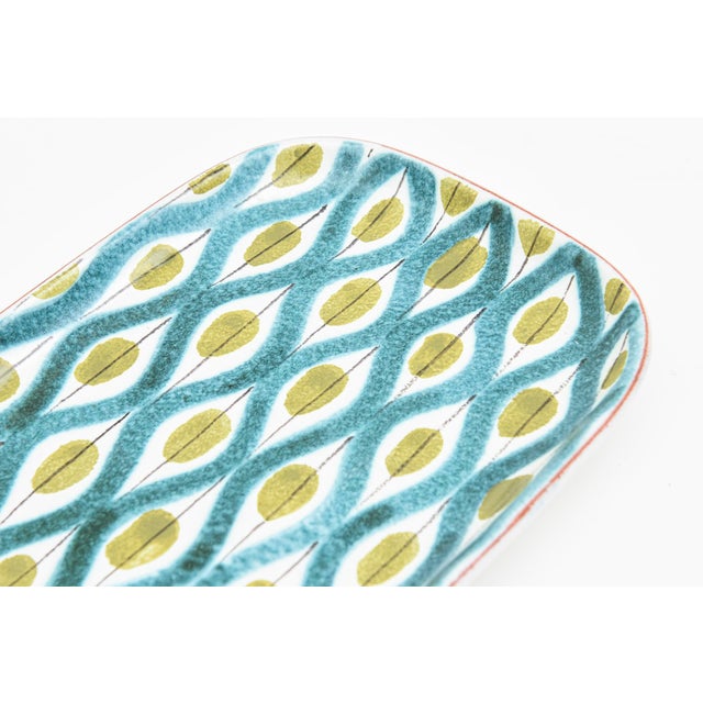 Vintage Stig Lindberg Gustavsberg Swedish Ceramic Tray or Dish, Desk Accessory, 1950's For Sale In Miami - Image 6 of 11