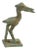 Vintage African Oxidized Bronze Stork For Sale