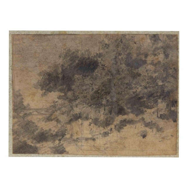 Luigi Galli, Landscape, 19th Century, Pencil on Paper For Sale