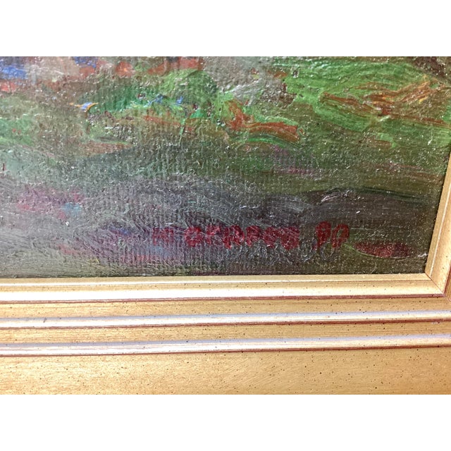 1990s Russian Impressionist Landscape Painting on Board Signed and Dated For Sale In New York - Image 6 of 10