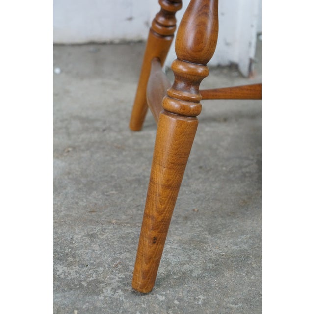 Wood 6 Vintage Kli Logatec Slovenia Windsor Style Solid Maple Bow Back Dining Chairs For Sale - Image 7 of 18