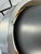 Space Age Pendant Lamp in Brushed Aluminium and Amber Pressed Glass, 1970s For Sale - Image 10 of 12