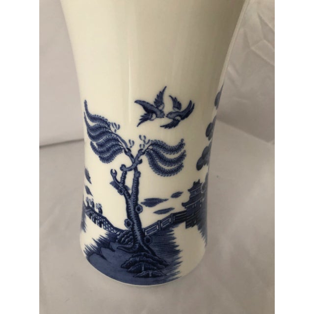 Lovely Booths blue and white willow vase from Royal Doulton . Circa 1980’s Measures 9.5” x 5” Beautiful condition. Made in...