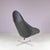 Black Swivel Easy Chair on Chrome Crossbase with Black Skai Seat by Rudolf Wolf for Rohé, Netherlands, 1960s For Sale - Image 8 of 12
