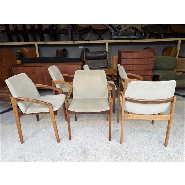 Mid-Century Modern Danish Carver Dining Chairs by Henning Kjærnulf for Korup Stolefabrik, Set of 6 For Sale - Image 10 of 18