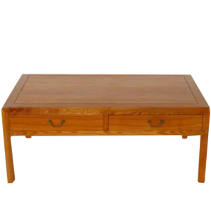 Ming Dynasty Elm Two Drawers Coffee Table