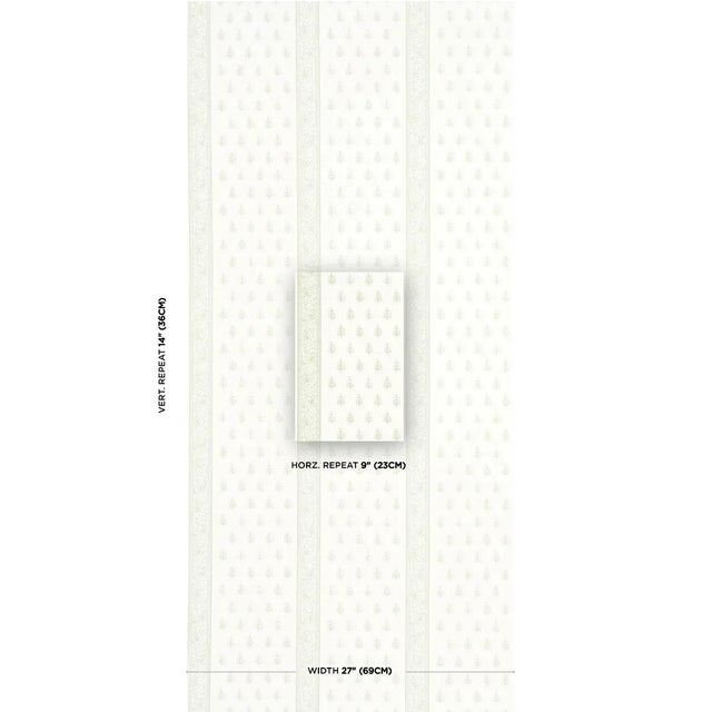 A delicate, airy design that combines stylized floral elements and intricately detailed stripes, Katsura Stripe is a...