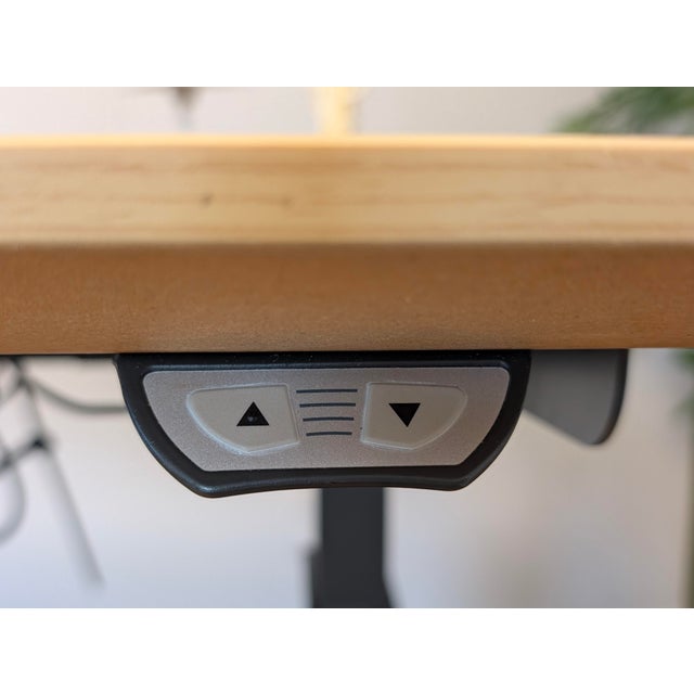 Herman Miller Renew mid-century modern two-leg sit-to-stand desk ~30 x 60 surface. Motorized height adjust ~33-52 inches....