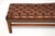 1950s Antique Georgian Leather Bench, 1950s For Sale - Image 5 of 9