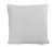 Custom-tailored double-sided pillow in an ultra-soft designer cotton-blended off-white/ivory-colored curly looped bouclé...