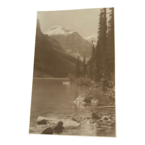Circa 1900 Lake Louise Canadian Rockies Sepia Vandyke Photogravure Provenance