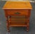 A mid Century Jamestown Furniture Maple Two Tier Single Drawer early American style Side Table. Measures 22" in width, 16"...