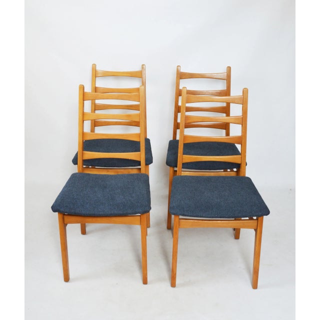 Vintage Chairs in Beech, 1970s, Set of 4 For Sale - Image 11 of 11