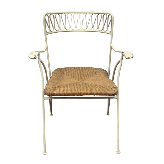 1950s 1950s Maurizio Tempestini for Salterini “Ribbon Back” Dining Chairs in Vintage Butter Yellow Finish, Unmarked - Set of Eight For Sale - Image 5 of 11