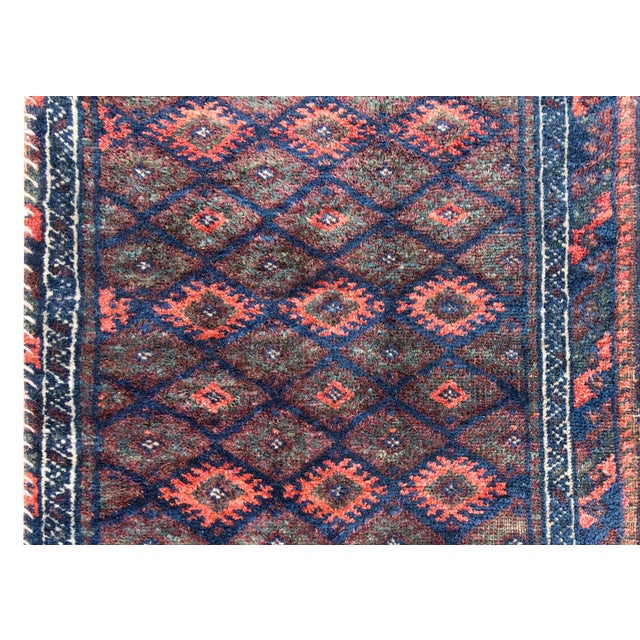 Textile Early 20th Century Persian Baluch Bag Face Rug For Sale - Image 7 of 14