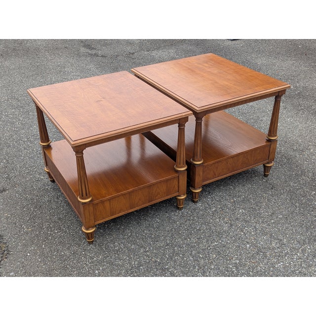 Henredon Mid 20th Century Vintage Italian-Style Side Tables - A Pair For Sale In Washington DC - Image 6 of 13