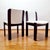 Brown Postmodern Italian Wood and Velvet Dining Chairs, Italy, 1980s, Set of 4 For Sale - Image 8 of 10