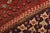 Vintage Qashqai Rug 5'8'' X 10'1'' Red Wool Hand-Knotted Oriental Carpet For Sale - Image 4 of 15