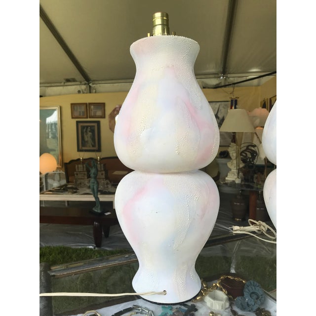 1980s 1980s Pair of Ceramic 1980’s Lamps For Sale - Image 5 of 6