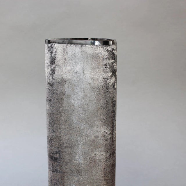 Italian Vintage Scavo Murano Glass Excavation Vase by Alfredo Barbini, 1970s For Sale - Image 14 of 18