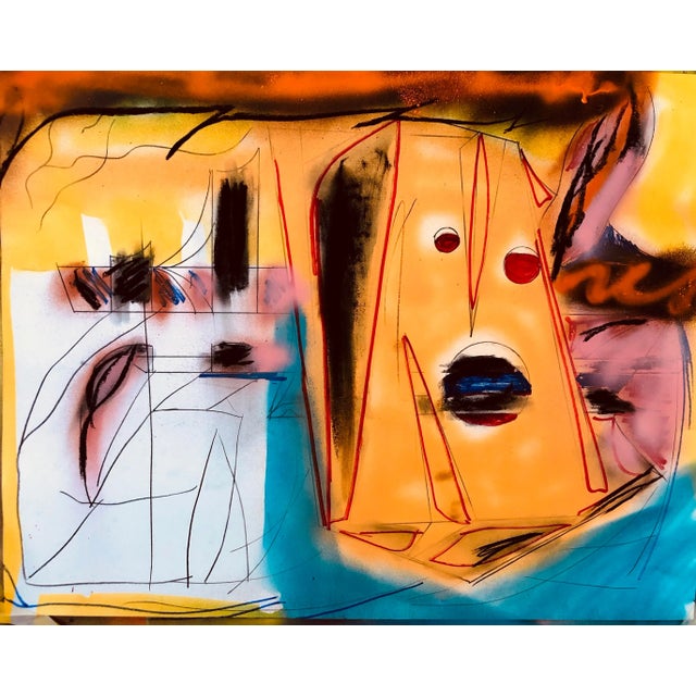 “Electric Guitar” Original Painting by Erik Sulander 28x22 For Sale