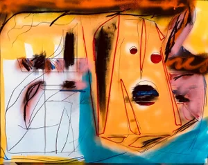 “Electric Guitar” Original Painting by Erik Sulander 28x22