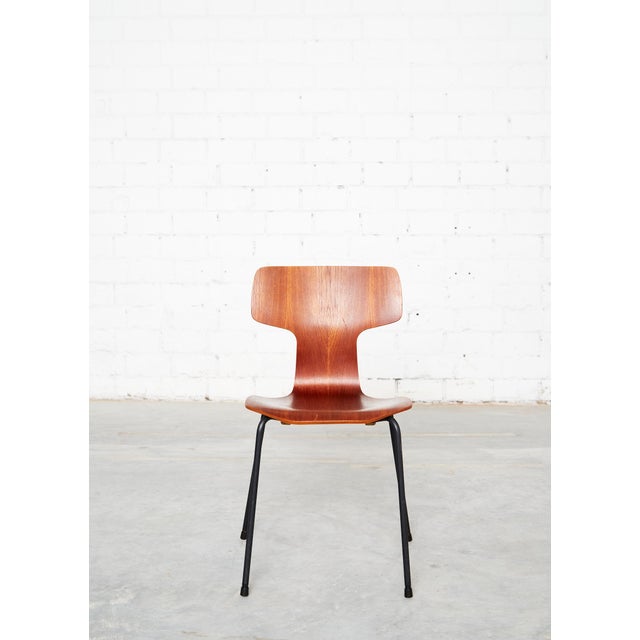 Model 3103 Hammer Chairs by Arne Jacobsen for Fritz Hansen, 1964, Set of 4 For Sale - Image 12 of 18