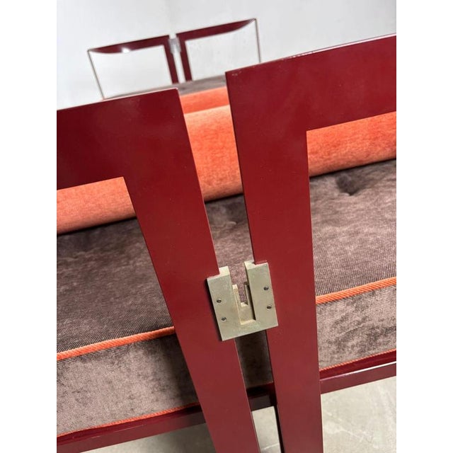 Brown Vanessa Single Bed attributed to Tobia Scarpa for Simon, Italy, 1960s For Sale - Image 8 of 11