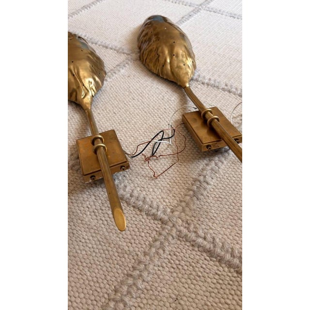 Beautiful pair of authentic Visual Comfort Signature Dumaine Wall Sconces designed by Julie Neill. These sconces were...