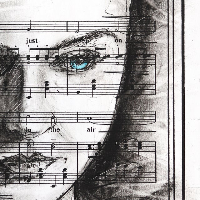 2020s What's Meant to Be - Abstract Figurative Black & White Mixed Media Original Artwork by Robert Lebsack For Sale - Image 5 of 8