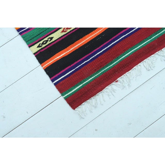 1980s Vintage Turkish Milet Nomads Kilim Rug For Sale - Image 5 of 13