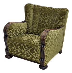 Vintage Danish Relax Chair in Furniture Velour, 1950s