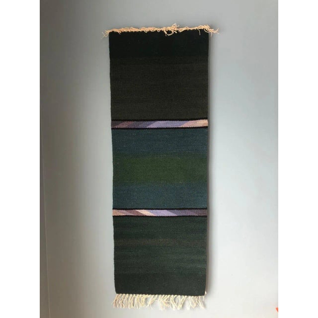 Robin Reider Southwestern Green Weaving For Sale - Image 13 of 13