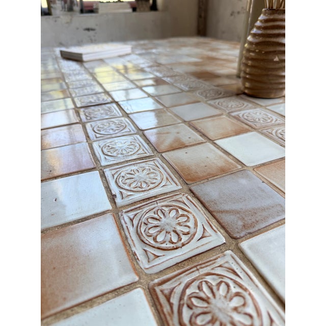 Vintage Tiled Dining Table from Capron, 1950s For Sale - Image 12 of 18