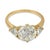 Contemporary Vintage Gia 3.71 Carat Diamond 18k Yellow Gold Engagement Ring, Size 7.5 For Sale - Image 3 of 7