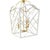 Metal Large Chippendale or Chinoiserie Faux Bamboo Frettework Lantern For Sale - Image 7 of 14