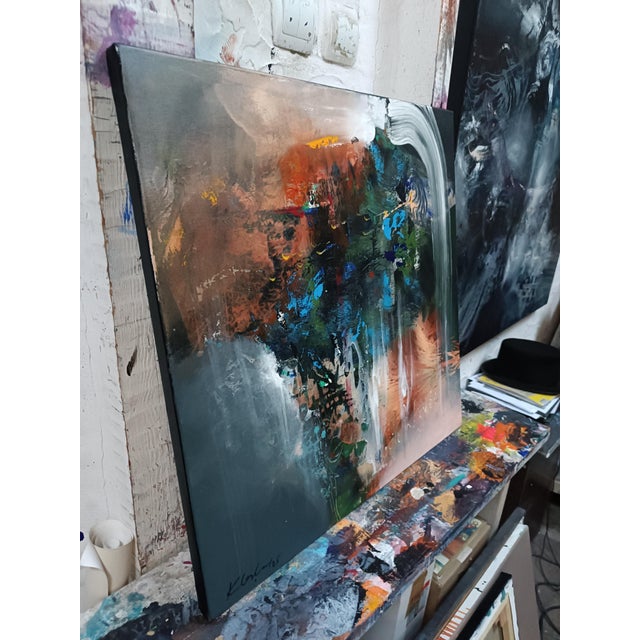 The mountain whispering in the air acrylic on canvas / 60 x 60 cm / signed and dated december 2025 there are moments when...