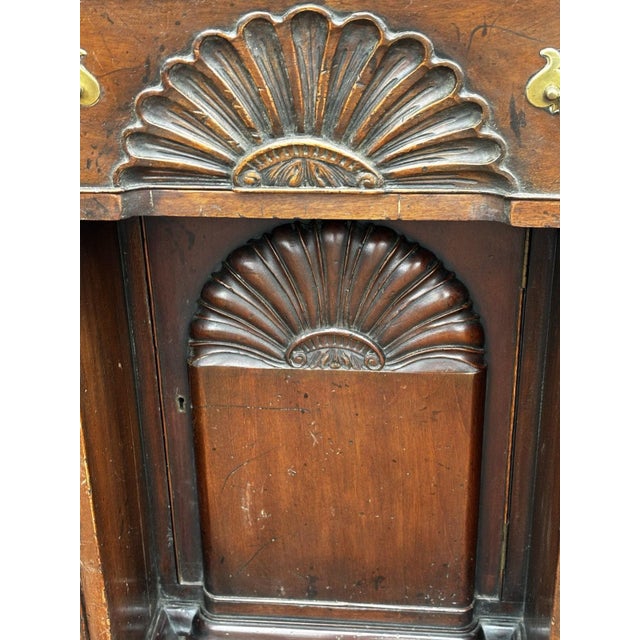 Edwardian Mahogany Desk with Brass Handles For Sale - Image 9 of 17