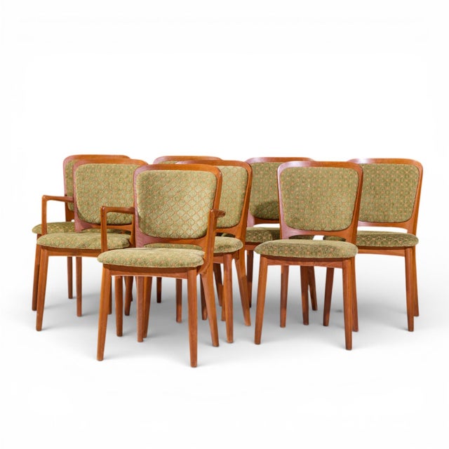 Mid-Century Modern Koefoeds Hornslet Mid Century Danish Teak Dining Chairs - Set of 8 For Sale - Image 3 of 18
