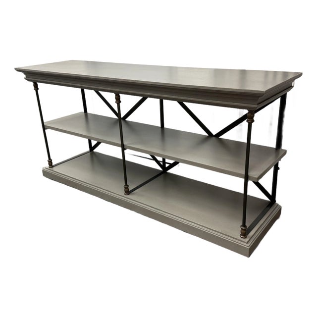 Restoration Hardware Parisian Cornice Console Table For Sale