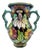 Monaco Ceramic Vase with Gilt Decoration from Cerart, 1950 For Sale