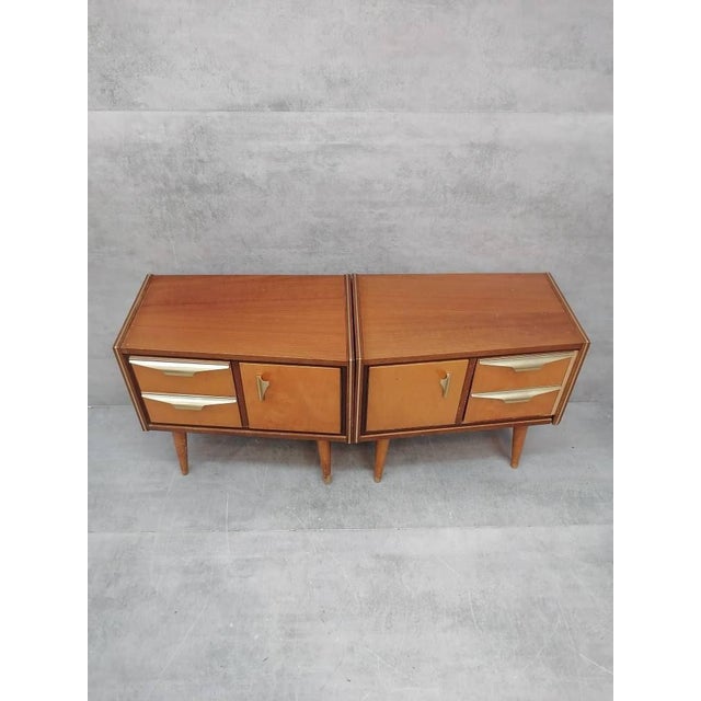 Vintage Maple Bedside Tables, 1960s, Set of 2 For Sale - Image 10 of 11